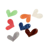 Maxbell 7 Piece Pack Leaning Heart Shape Acetate Acrylic DIY Earring Beads Crafting
