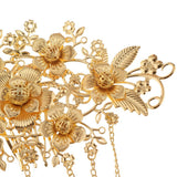 Maxbell Chinese Cheongsam Dress Bridal Wedding Crown Hair Head Accessory 15x7cm