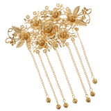 Maxbell Chinese Cheongsam Dress Bridal Wedding Crown Hair Head Accessory 15x7cm