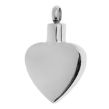Maxbell Stainless Steel Love Heart Family Cremation Urn Pendant Keepsake Husband