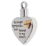 Maxbell Stainless Steel Love Heart Family Cremation Urn Pendant Keepsake Husband