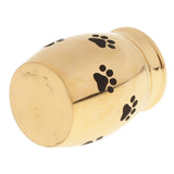 Maxbell Stainless Steel Cremation Urn Ash Memorial Jar Dog Paw