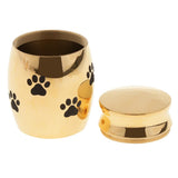 Maxbell Stainless Steel Cremation Urn Ash Memorial Jar Dog Paw
