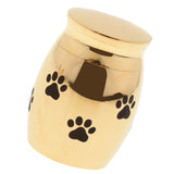 Maxbell Stainless Steel Cremation Urn Ash Memorial Jar Dog Paw