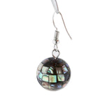 Maxbell Round Abalone Shell Pendant Earrings and Necklace Women Jewelry Set Type1