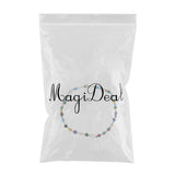 Maxbell Ethnic Style Colorful Geometrical Millefiori Flower Bead Glass Opal Necklace