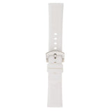 Maxbell Silicone Rubber Sport Replacement Watch Band Straps Silver Buckle 19mm