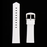 Maxbell Silicone Rubber Sport Replacement Watch Band Straps Silver Buckle 19mm