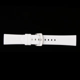 Maxbell Silicone Rubber Sport Replacement Watch Band Straps Silver Buckle 19mm