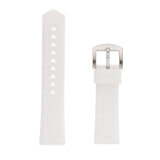 Maxbell Silicone Rubber Sport Replacement Watch Band Straps Silver Buckle 19mm