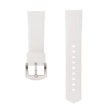 Maxbell Silicone Rubber Sport Replacement Watch Band Straps Silver Buckle 19mm
