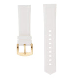 Maxbell Silicone Rubber Sport Replacement Watch Band Straps Gold Buckle  20mm