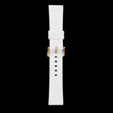Maxbell Silicone Rubber Sport Replacement Watch Band Straps Gold Buckle  21mm