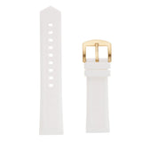 Maxbell Silicone Rubber Sport Replacement Watch Band Straps Gold Buckle  21mm