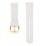 Maxbell Silicone Rubber Sport Replacement Watch Band Straps Gold Buckle  21mm