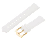 Maxbell Silicone Rubber Sport Replacement Watch Band Straps Gold Buckle  21mm