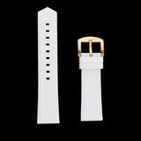 Maxbell Silicone Rubber Sport Replacement Watch Band Straps Gold Buckle  21mm