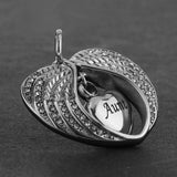 Maxbell Angel Wing Memorial Keepsake Ashes Urn Openable Pendant Necklace aunt