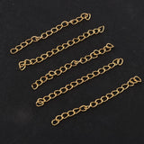 Maxbell 100 Pieces Metal Necklace Extender Bracelet Extender Chain Set Type8