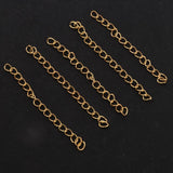 Maxbell 100 Pieces Metal Necklace Extender Bracelet Extender Chain Set Type8
