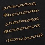 Maxbell 100 Pieces Metal Necklace Extender Bracelet Extender Chain Set Type8