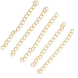 Maxbell 100 Pieces Metal Necklace Extender Bracelet Extender Chain Set Type8