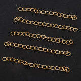 Maxbell 100 Pieces Metal Necklace Extender Bracelet Extender Chain Set Type8