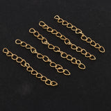 Maxbell 100 Pieces Metal Necklace Extender Bracelet Extender Chain Set Type9