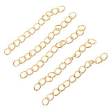 Maxbell 100 Pieces Metal Necklace Extender Bracelet Extender Chain Set Type9