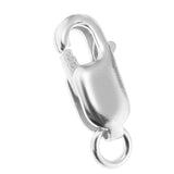 Maxbell 925 Sterling Metal Lobster Clasp Split Ring Jewelry Keychain DIY Silver