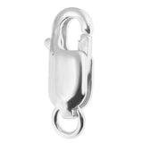 Maxbell 925 Sterling Metal Lobster Clasp Split Ring Jewelry Keychain DIY Silver