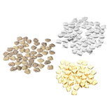 Maxbell 50pcs Vintage Love Heart Shape Necklace Bracelet Pendant Bead Antique Brass