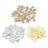 Maxbell 50pcs Vintage Love Heart Shape Necklace Bracelet Pendant Bead Antique Brass