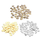 Maxbell 50pcs Vintage Love Heart Shape Necklace Bracelet Pendant Bead Antique Brass