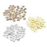 Maxbell 50pcs Vintage Love Heart Shape Necklace Bracelet Pendant Bead Antique Brass