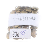 Maxbell 50pcs Vintage Love Heart Shape Necklace Bracelet Pendant Bead Antique Brass