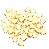 Maxbell 50pcs Vintage Love Heart Shape Necklace Bracelet Pendant Bead Gold