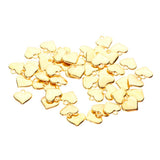 Maxbell 50pcs Vintage Love Heart Shape Necklace Bracelet Pendant Bead Gold