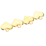 Maxbell 50pcs Vintage Love Heart Shape Necklace Bracelet Pendant Bead Gold