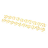 Maxbell 20 Pieces Antique Filigree Hollow Heart Charms DIY Crafts Gold