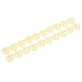 Maxbell 20 Pieces Antique Filigree Hollow Heart Charms DIY Crafts Gold