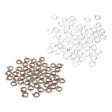 Maxbell 50 Pieces Hollow Out Heart Charms DIY Crafts Necklace Earring Antique Cyan