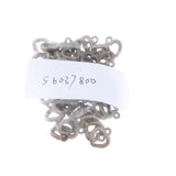 Maxbell 50 Pieces Hollow Out Heart Charms DIY Crafts Necklace Earring Antique Cyan