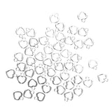 Maxbell 50 Pieces Hollow Out Heart Charms DIY Crafts Necklace Earring Silver