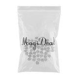 Maxbell 50 Pieces Mini Antique Peacock Charms Loose Beads DIY Crafts Antique Silver
