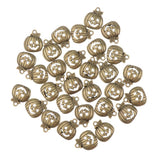 Maxbell 50pcs Pumpkin Shape Pendants Charms Beads Halloween Findings Bronze