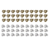 Maxbell 50pcs Pumpkin Shape Pendants Charms Beads Halloween Findings Antique Silver