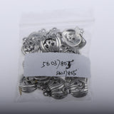 Maxbell 50pcs Pumpkin Shape Pendants Charms Beads Halloween Findings Antique Silver