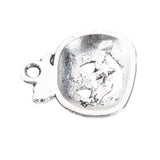 Maxbell 50pcs Pumpkin Shape Pendants Charms Beads Halloween Findings Antique Silver