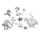 Maxbell Wholesale 13 Assorted Animal Styles Dolphin Fish Star Pendant Charms Craft
